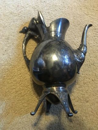 Antique Vintage Coffee Tea Pot Vintage Silver Plated Rogers Smith Co.  Haven