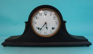 Vtg Antique Sessions Mantle Clock Wendell 8 Day Turn Back Two Tone Chime P&r
