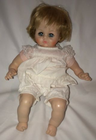 Vintage Madame Alexander Doll Crier Sleepy Blue Eyes 1965 Go To Sleep Sweet B20