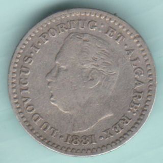 PORTUGESE INDIA GOA 1881 OITAVO DE RUPIA EXTREMELY RARE COIN 2