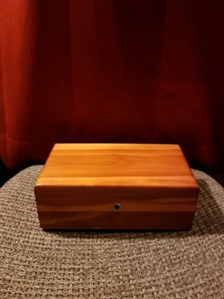 Vintage Lane Cedar Chest Miniature 9x5 " Salesman Sample Trinket Box