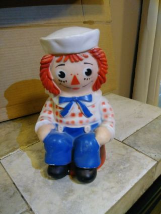 Andy From Raggedy Ann Plastic Bank The Bobbs Merrill Co My Toy Co Vintage 1972