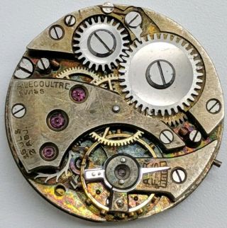 Vintage A.  Lecoultre 15 Jewel Movement Runs For Repair 21.  4mm