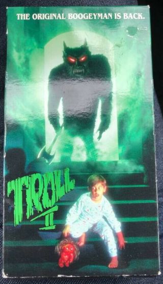Troll 2 Vhs Rare Horror Movie Classic Worst Movie Ever Nilbog Cult Scary Video