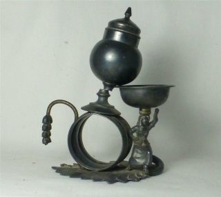 Victorian Silver Combo Set Napkin Ring Salt Cellar Pepper Shaker On Lily Pad