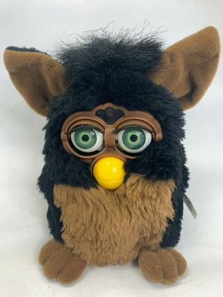 Rare Vintage 1998 Black And Brown Furby Interactive Pet Fully With Tag