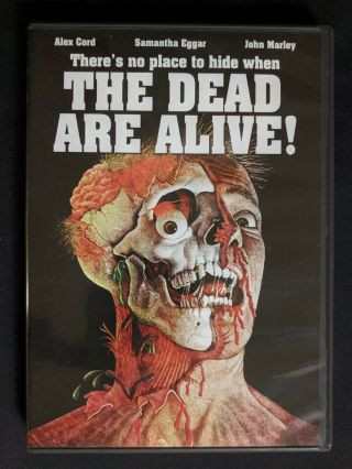 The Dead Are Alive (dvd) 1972 Code Red Rare.  Like
