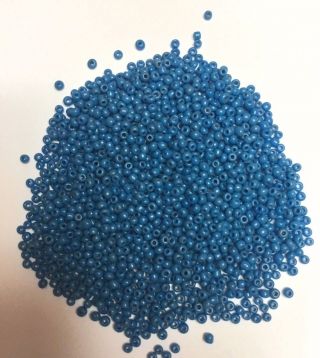 Antique Micro Seed Beads Medium Turquoise Blue - 3.  9g Bags - 14/0