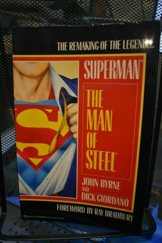 Superman The Man Of Steel Dc Ballantine Tpb Rare 1987 1st Print By John Byrne