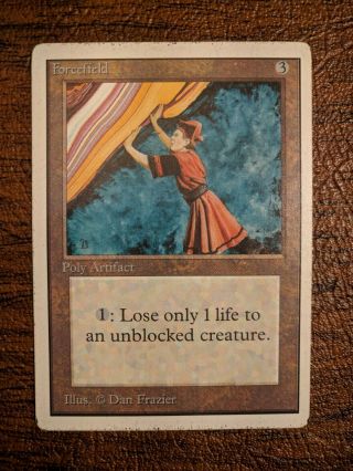 Forcefield - Unlimited - Magic The Gathering (mtg) Unl Force Field - Ex - Rare