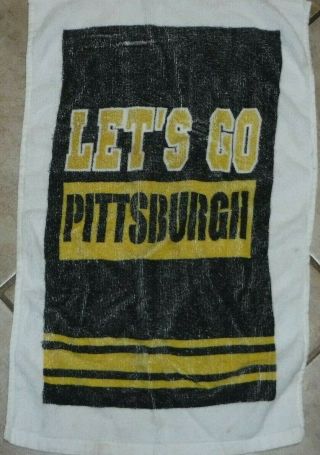 Rare Pittsburgh Steelers Terrible Towel Vintage Let 