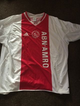 Rare Ajax Home Shirt Size Xxl Adidas