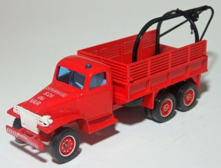 Solido Gmc Depanneuse Fire Tow Truck With Hook 1/50 Very Rare