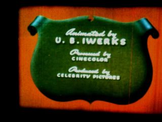 16mm Film Animation Ub Iwerks Big Bad Wolf 1936 Rare