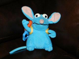 Rare Bear In The Big Blue House Mouse Tutter Talking Stuffed Plush W/ Backpack