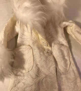 Vintage 1970s Rare Ideal Crissy Very Vanilla Doll Long Coat w Faux Fur Collar 2
