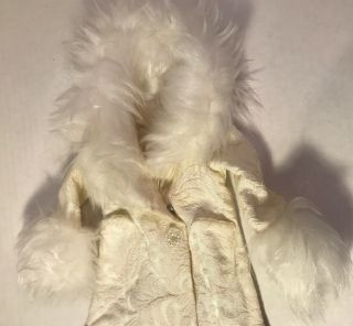 Vintage 1970s Rare Ideal Crissy Very Vanilla Doll Long Coat w Faux Fur Collar 3
