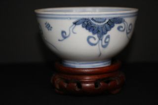 An 18th C.  Chinese Blue & White Porcelain Bowl Perfect