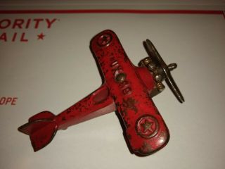 Antique Hubley Ux 99 Cast Iron Plane Toy