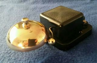 Old Vintage Gpo Gec Electric Bakelite Brass Telephone Door Alarm Butler Bell