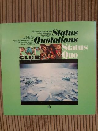 Status Quo Vinyl Lp,  Status Quotations,  Very Rare Ex,  Vinyl