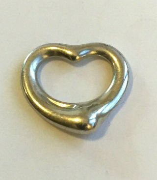 Tiffany & Co Antique Sterling Silver Heart Pendant Elsa Peretti Spain Charm 925 2