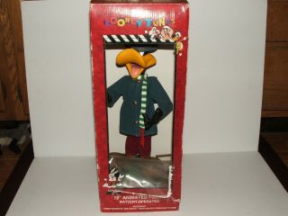 Rare Vintage 1997 Daffy Duck Looney Tunes 15 " Animated Christmas Figure Matrix