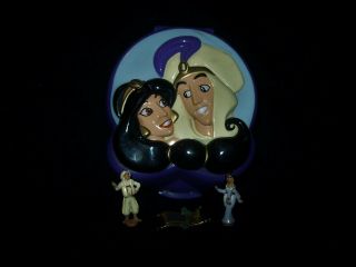 Euc 100 Complete Disney Polly Pocket Aladdin Playcase 1995