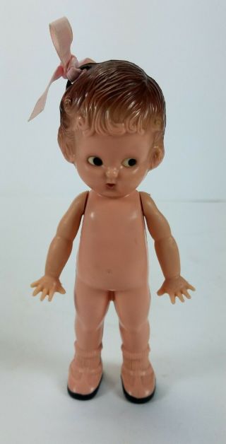 Vintage Knickerbocker Hard Plastic Doll Figurine