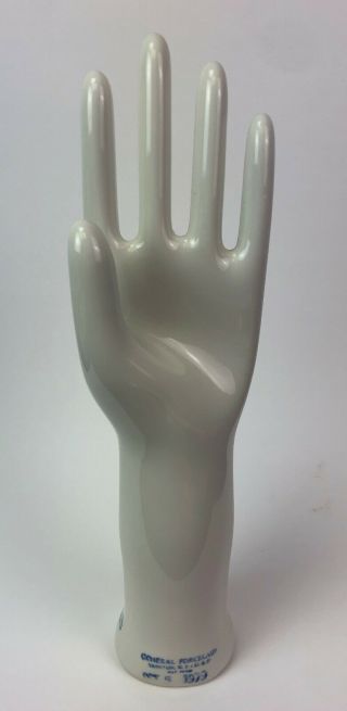 Vintage General Porcelain Glove Mold Size 8 1/2