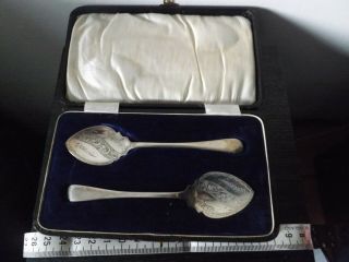 2 X Solid Silver Tea Spoons