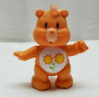 Vintage 1983 Agc Care Bears Action Figure Poseable Kenner Friend Orange Flower