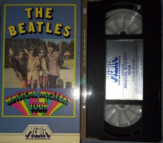 The Beatles Magical Mystery Tour W/rare Box Cover Vhs Vg