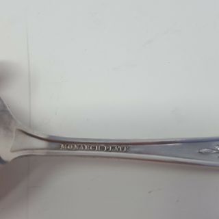 Vintage 1935 Art Deco Silverplate Nat ' l Silver Monarch Plate Mildred Soup Spoon 3