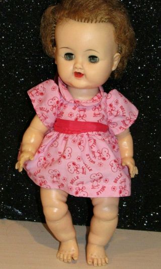 Vintage Ideal Betsy Wetsy Doll 12 " Vw - 1 Drink And Wet Baby Doll
