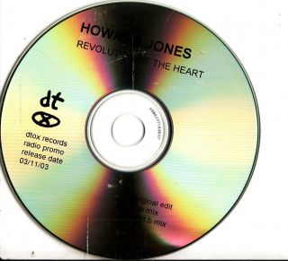 Howard Jones ‎– Revolution Of The Heart Cd Rare 3 Track Dtox Promo Cdr 2003