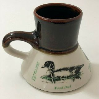 Coffee Mug 1986 Vintage Feltman Langer Duck / Goose No Spill Rare