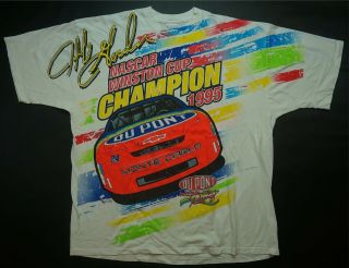 Rare Vtg Motorsport Jeff Gordon Nascar 1995 All Over Print T Shirt 90s Racer 2xl