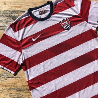 Usa Soccer Nike Waldo Usmnt 2012 Rare Mens Medium Jersey Us United States