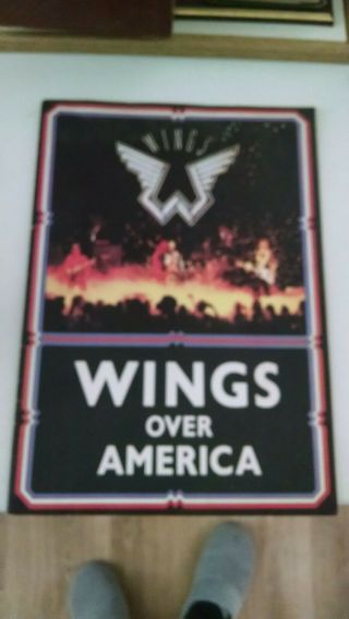 Vintage Paul Mccartney Wings Over America Booklet From Cd Or Album 1970 