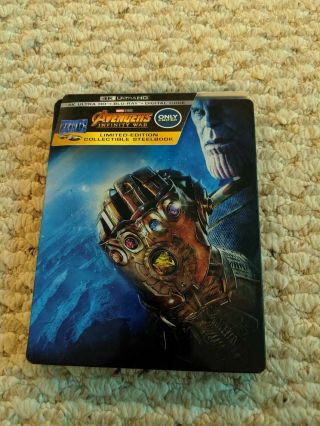 Avengers Infinity War Steelbook 4k Uhd Blu - Ray Best Buy Rare Oop Canada