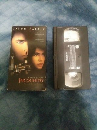 Very Rare Oop Incognito (vhs,  1998) Jason Patric Irene Jacob Blockbuster Label