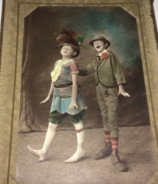 Rare Antique American Kids Flapper Fashion Costumes C.  1920 