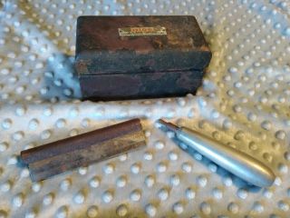 Antique 2pc A S Aloe Company Knife Surgical Amputation With Case 3