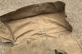 Large WWI Era US Army Hospital Blanket Canvas Storage Cargo Bag Rare Vintage 3