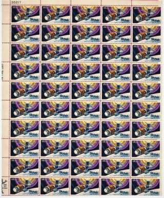 Rare Us Scott 1529 - Us Skylab - Pane Of 50 X 10 Cents 1974 Stamps - Mnh