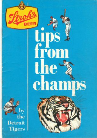 Rare 1968 Detroit Tigers Stroh 