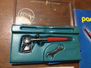 Rare Vintage Paasche Type Ab Airbrush With Case & Paperwork