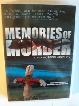 Memories Of Murder Dvd - Bong Joon - Ho [rare Oop] South Korean Crime/horror 2003