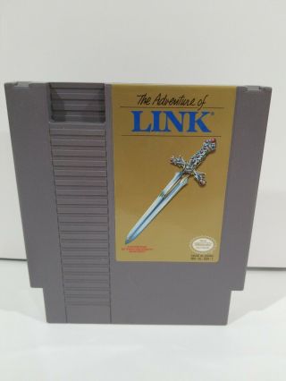 Nintendo Nes Zelda 2 The Adventure Of Link - Gray Rare Cartridge -